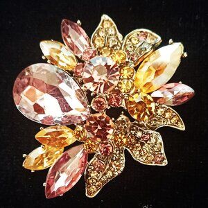 Dazzling Rhinestone Brooch
